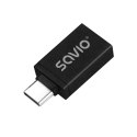 Adapter USB-A 3.1 USB-C 3.1 AK-80 szybki transfer danych OTG 3A