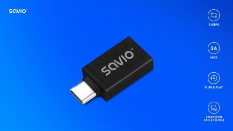 Adapter USB-A 3.1 USB-C 3.1 AK-80 szybki transfer danych OTG 3A