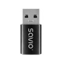 Adapter Savio AK81 USB-C 3.1 do USB-A 3.1 szybki transfer Plug Play