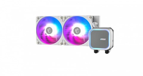 Chłodzenie procesora MSI MAG CORELIQUID A13 240 ARGB białe wydajne cieczą