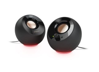 Głośniki Creative Pebble SE Czarny 2.0 z dynamicznym podświetleniem