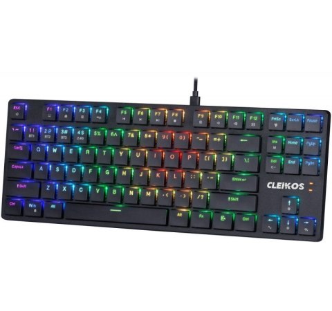 Klawiatura mechaniczna Defender CLEIKOS GK-135 z podświetleniem LED czarna