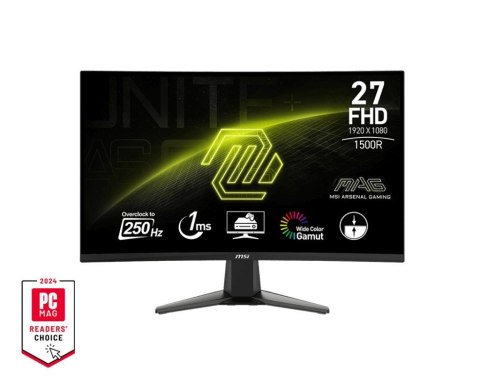Monitor MSI MAG 27C6X 27 LED FHD Zakrzywiony 250Hz Czarny