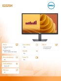 Monitor Dell E2225H 21.5 LED VA Full HD 75 Hz do biura