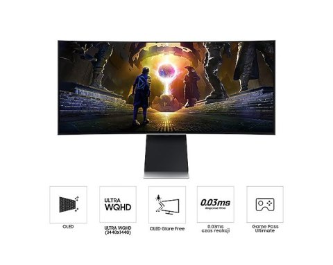 Monitor zakrzywiony OLED Samsung Odyssey G8 34'' 175Hz gamingowy