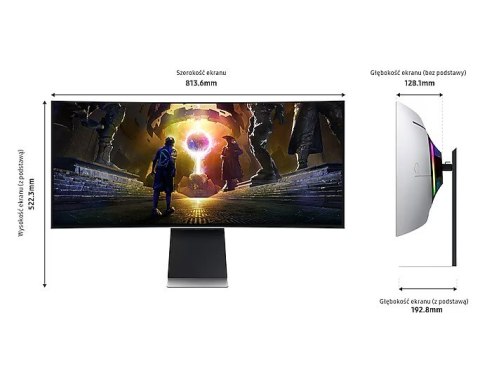 Monitor zakrzywiony OLED Samsung Odyssey G8 34'' 175Hz gamingowy