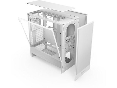 Obudowa NZXT H5 FLOW RGB Midi Tower biała z oknem
