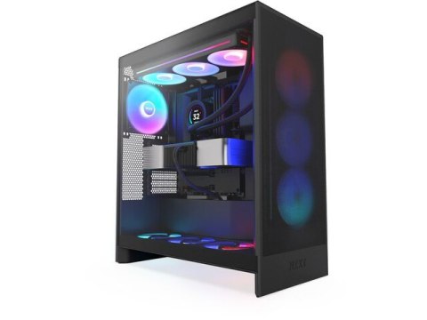 Obudowa NZXT H7 FLOW RGB Midi Tower czarna z oknem chłodząca
