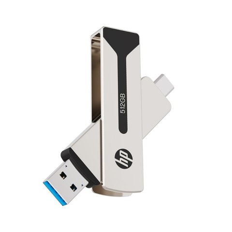 Pendrive HP 911 Pro 512GB USB-C/A 3.2 obrotowy szybki kompaktowy