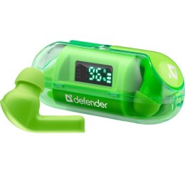 Słuchawki douszne bezprzewodowe Defender TWINS 916 zielone ergonomiczne z mikrofonem