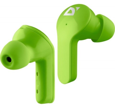 Słuchawki douszne bezprzewodowe Defender TWINS 916 zielone ergonomiczne z mikrofonem