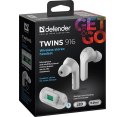 Słuchawki Defender TWINS 916 bezprzewodowe białe z mikrofonem