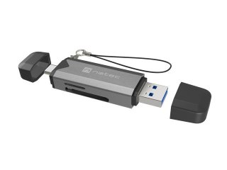 Czytnik kart pamięci Natec Scarab 3 USB A C szybki transfer podwójny interfejs