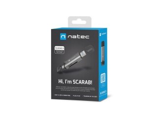 Czytnik kart pamięci Natec Scarab 3 USB A C szybki transfer podwójny interfejs