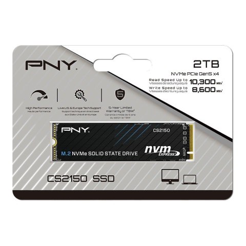 Dysk SSD PNY 2TB M.2 2280 CS2150 szybki wewnętrzny PCI-Express