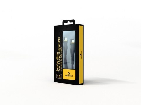 Kabel USB C Gembird 1.5m czarny do ładowania i synchronizacji