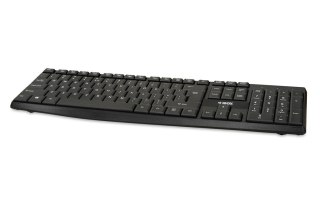 Klawiatura iBOX ERIS Black USB przewodowa biurowa wodoodporna
