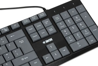 Klawiatura iBOX Eris Grey USB biurowa odporna na zachlapania