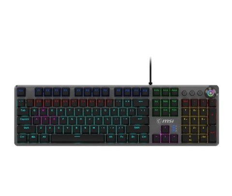 Klawiatura MSI Forge GK310 Red US podświetlana mechaniczna do gier