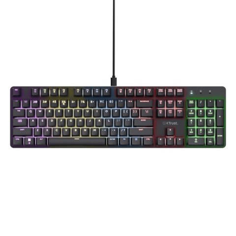 Klawiatura mechaniczna Trust GXT 871 Zora RGB podświetlana USB