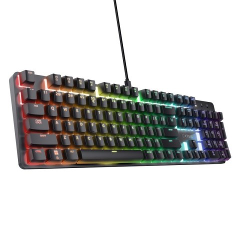 Klawiatura mechaniczna Trust GXT 871 Zora RGB podświetlana USB