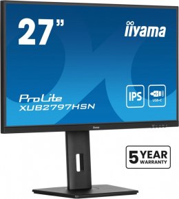 Monitor IIYAMA ProLite XUB2797HSN-B2 27 FHD IPS USB-C Dock regulacja wysokości