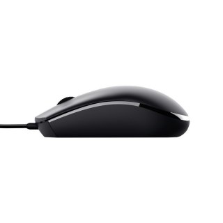 Mysz przewodowa TM-101 eco czarna ergonomiczna z USB 1200 DPI