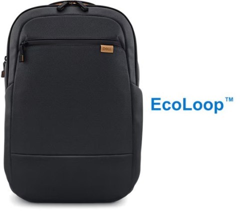 Plecak Dell EcoLoop Premier 14-16 czarny ekologiczny z ochroną notebooka