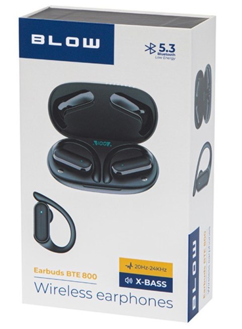 Słuchawki BLOW BTE800 czarne bezprzewodowe z Bluetooth 5.3