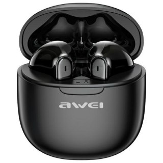 Słuchawki Bluetooth 5.3 AWEI T68 TWS ENC czarne bezprzewodowe