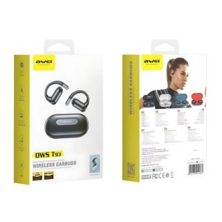 Słuchawki AWEI T93 Bluetooth 5.3 czarne bezprzewodowe z basem