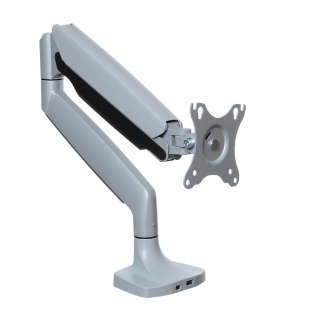 Uchwyt biurkowy ART L-35HD gazowy do 1 monitora 17-45 cali z USB