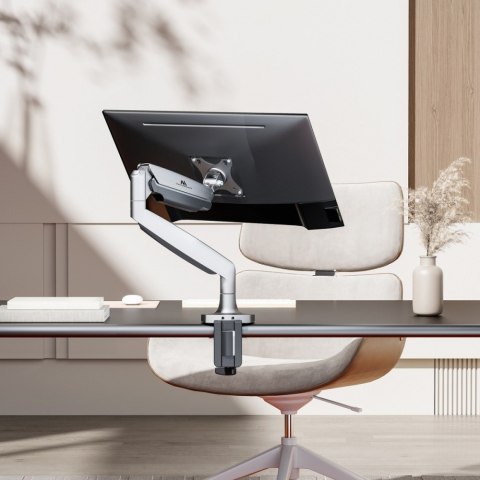 Uchwyt do monitora Maclean MC-969 podwójne ramię 16kg sprężyna gazowa