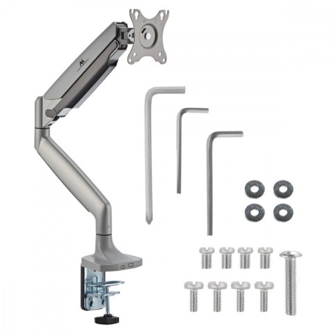 Uchwyt do monitora Maclean MC-969 podwójne ramię 16kg sprężyna gazowa
