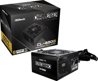 Zasilacz ASRock CL-650G 650W 80PLUS GOLD z wentylatorem 12cm