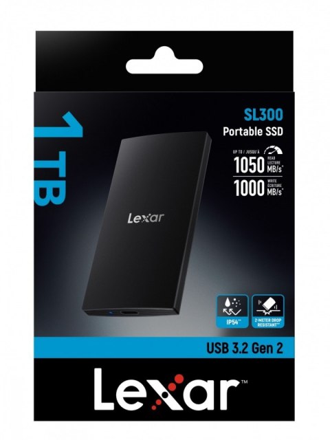Dysk SSD Lexar SL300 1TB USB 3.2 Gen2 szybki zewnętrzny 1050MB/s
