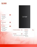 Dysk SSD Lexar SL300 1TB USB 3.2 Gen2 szybki zewnętrzny 1050MB/s