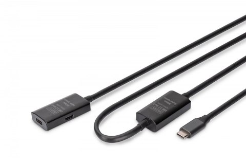 Kabel przedłużający Digitus USB-C 10m aktywny 5Gbps do urządzeń