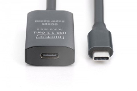 Kabel przedłużający Digitus USB-C 10m aktywny 5Gbps do urządzeń