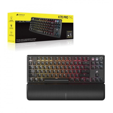 Klawiatura Corsair K70 Pro TKL-MGX v2 gamingowa z RGB i technologią Rapid Trigger