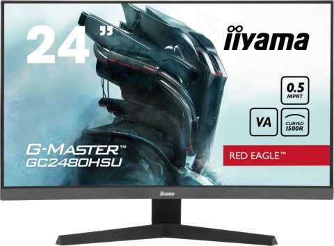 Monitor IIYAMA G-MASTER GC2480HSU 24 VA 180Hz 1500R 0,5ms gaming LED