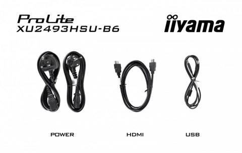 Monitor IIYAMA ProLite XU2493HSU-B7 24 cale FHD IPS z hubem USB i głośnikami