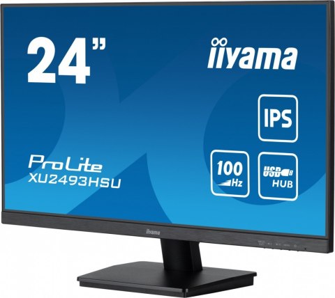 Monitor IIYAMA ProLite XU2493HSU-B7 24 cale FHD IPS z hubem USB i głośnikami
