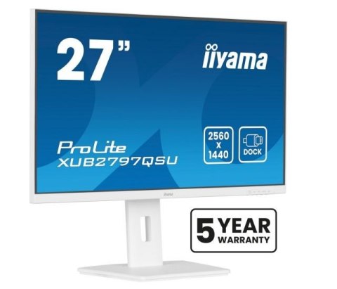 Monitor IIYAMA ProLite XUB2797QSU-W2 27 IPS QHD 100Hz z regulowaną wysokością
