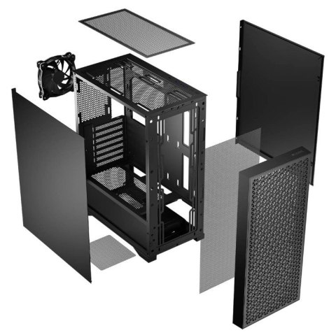 Obudowa Logic Concept Dart Pro Solid Midi czarna z wentylatorem