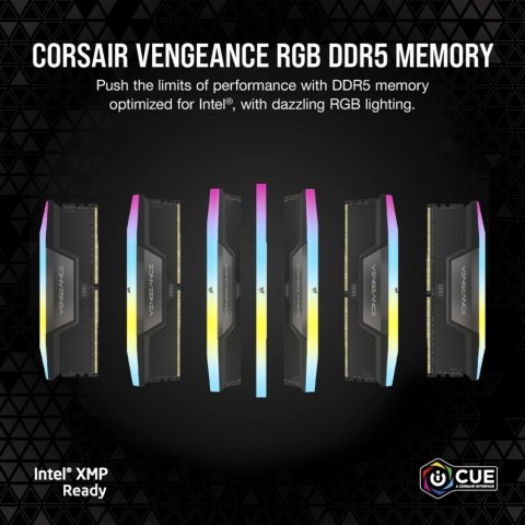 Pamięć DDR5 Corsair Vengeance RGB 64GB 6400MHz C32 gamingowa wydajność