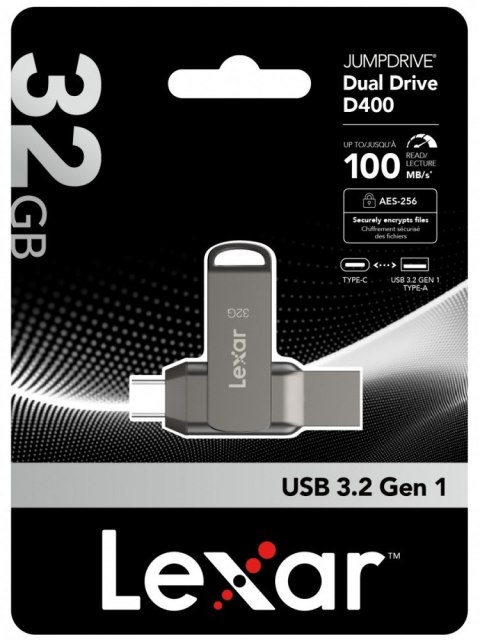 Pendrive Lexar Dual Drive D400 32GB USB-C USB 3.1 szybki