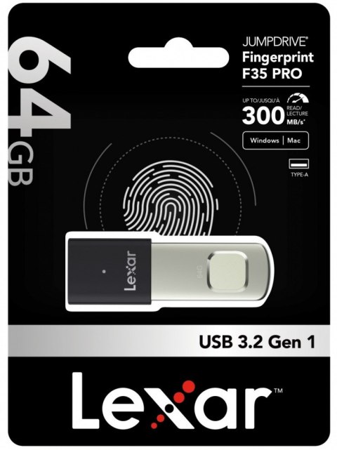 Pendrive Lexar F35pro 64GB USB 3.2 z odciskami palców 300MB/s
