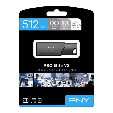 Pendrive PNY ProElite V3 512GB USB 3.2 Gen 2 szybki metalowy