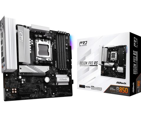 Płyta główna ASRock B850M PRO RS AM5 mATX DDR5 z 2.5G LAN